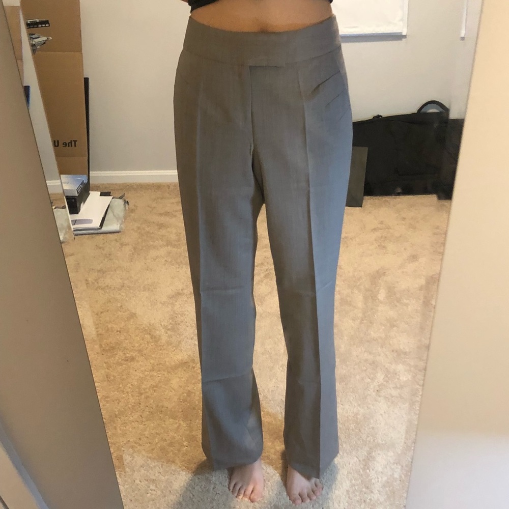 Rebecca Taylor Brown Straight Suit Pants